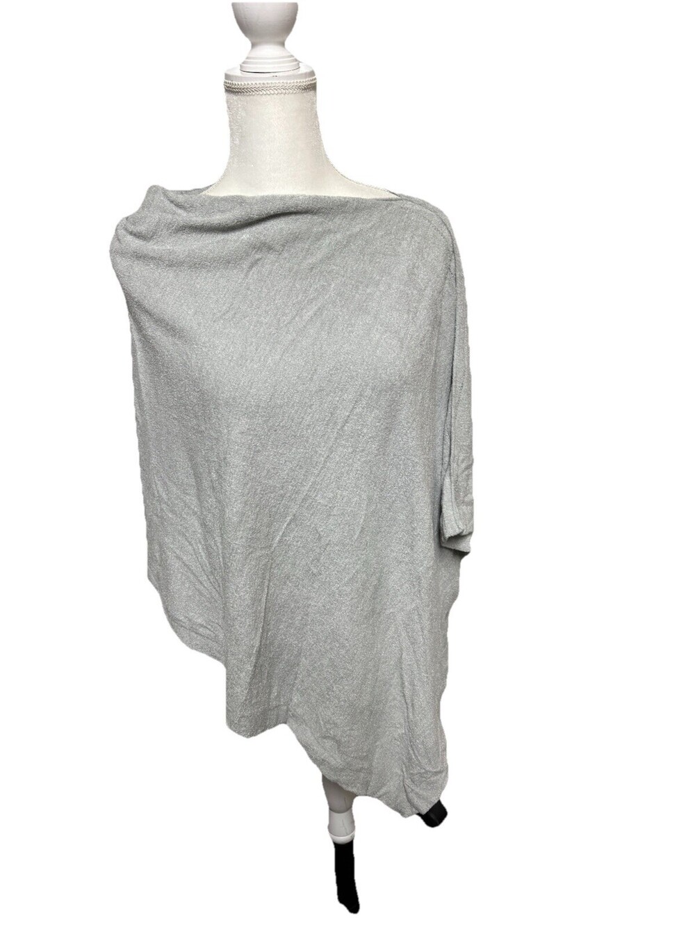Barefoot Dreams Poncho Women's One Size Blue Water Color Style 923 NWT
